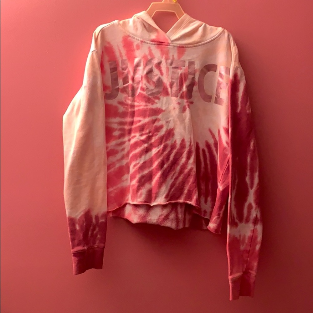 Justice crop top hoodie